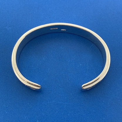 Harold Lujan Taos Pueblo 925 Sterling Silver Storyteller Statement Cuff Bracelet
