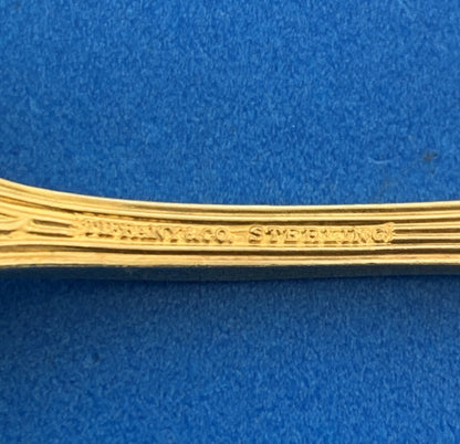Tiffany & Co Vermeil Gold Washed Sterling Silver 925 Audubon Demitasse Spoon