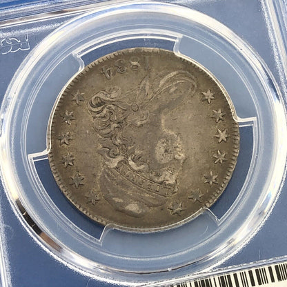 1834 Capped Bust Silver Half Dollar 50c Lettered Edge PCGS XF45 Lg Date Sm Ltrs