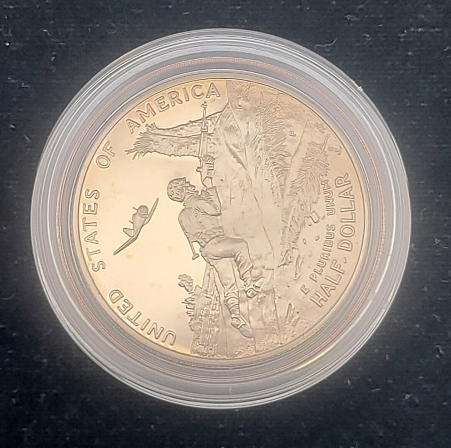 1991-1995 WWII 50th Anniversary Two Coin .900 Silver Proof Commemorative Set