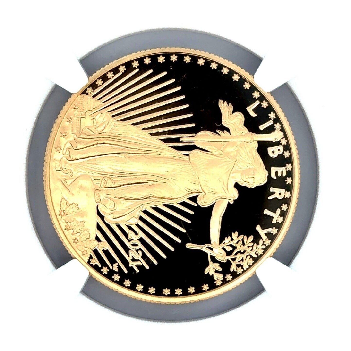 2021-W $50 Gold Eagle Type 1 NGC PF70UCAM First Day of Issue Proof 1oz Coin