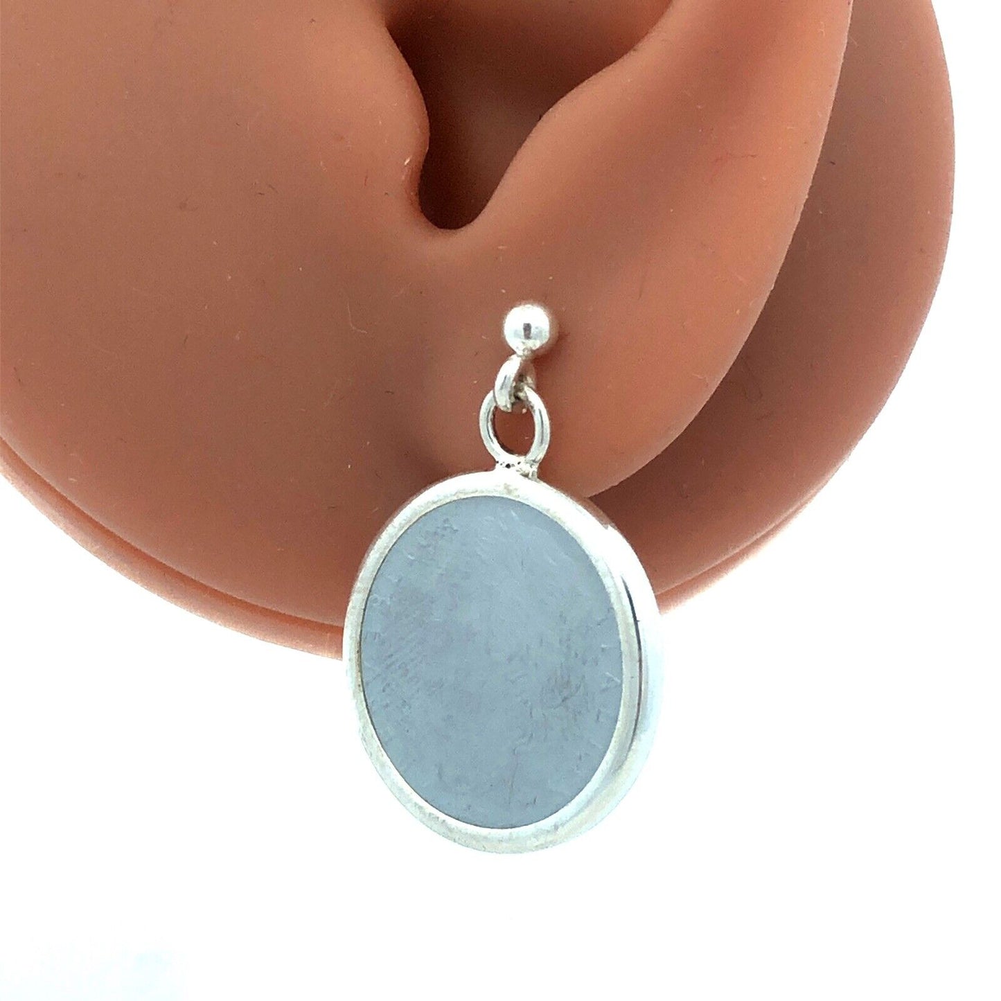 Designer Milor Italy 925 Sterling Silver Italian Lire Coin Stud Dangle Earrings