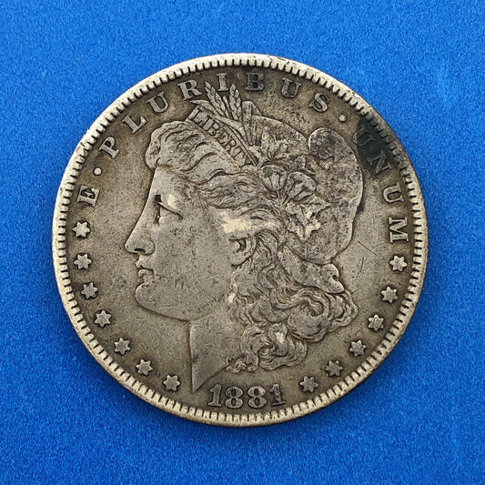 1881 P Morgan Silver Dollar $1 Better Key Rare Philadelphia Mint Coin US 90%