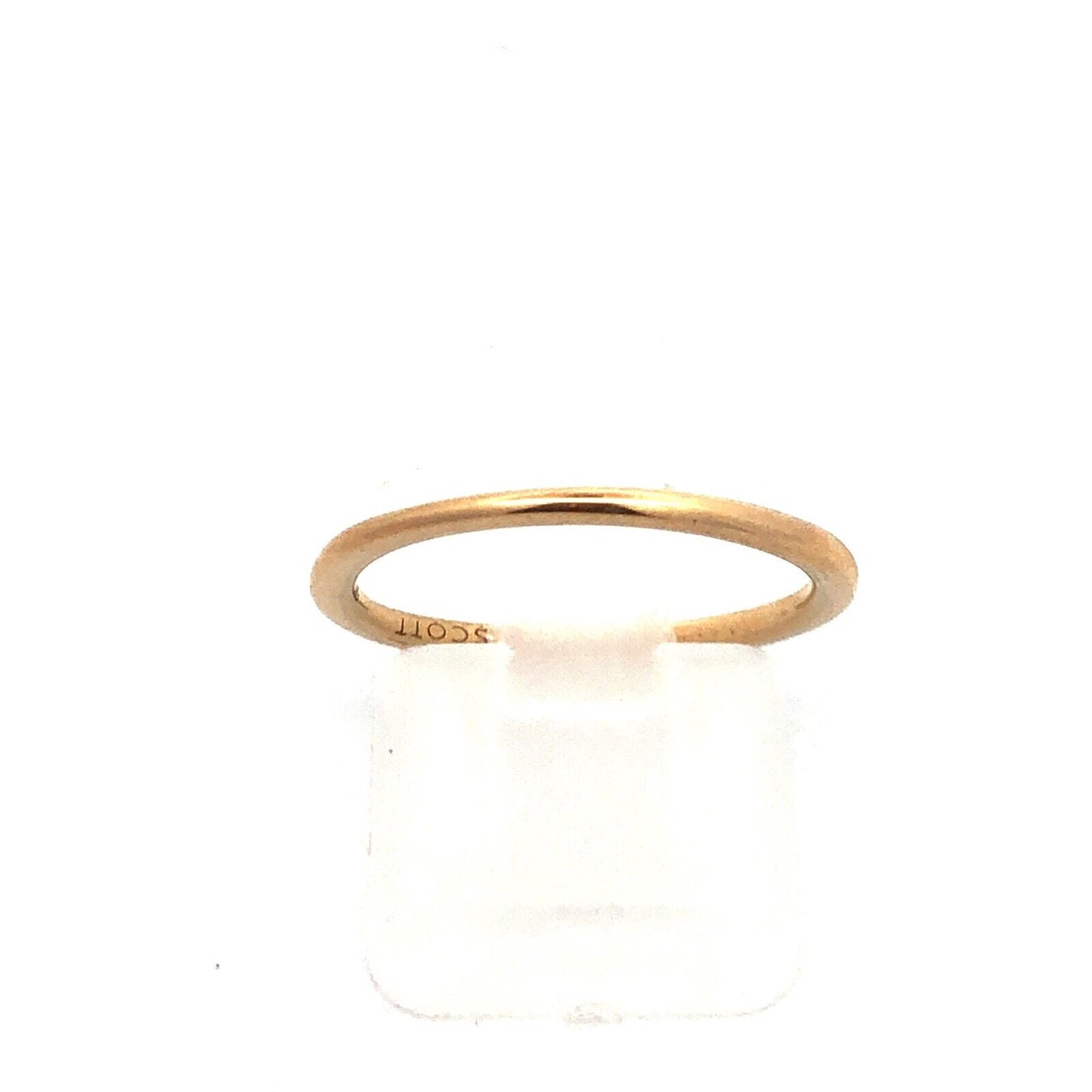 Designer KENDRA SCOTT 14K Yellow Gold Thin Stackable Anniversary Band Ring