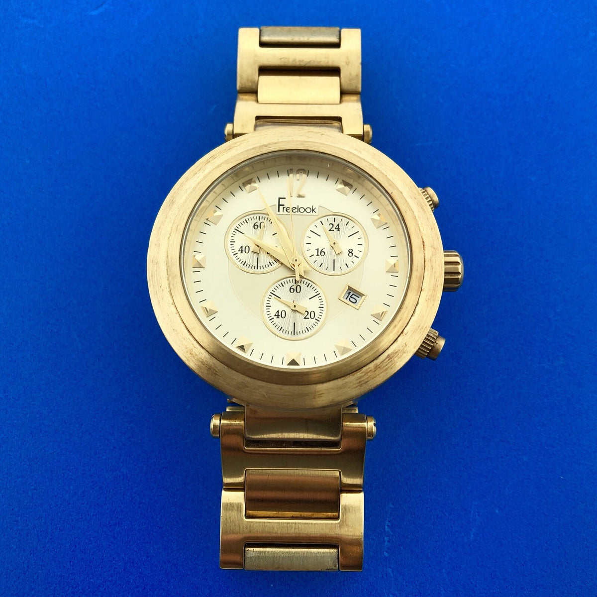 Freelook Unisex Corina Matte HA1136CHMG/3B Chronograph Brushed Finish Watch