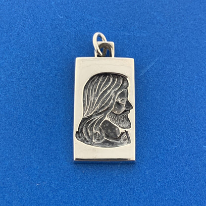 Vintage Hayward 925 Sterling Silver Jesus Messiah I Am A Methodist Pendant Charm