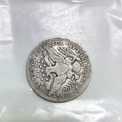 1914 D Barber Silver Quarter 25c $.25 Better Key Denver Rare Scarce