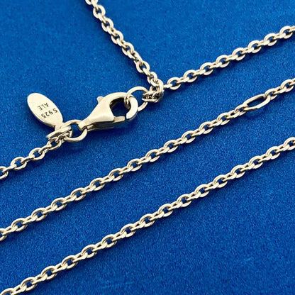 PANDORA 925 Sterling Silver CZ Light As A Feather Necklace w/Murano Glass Charm