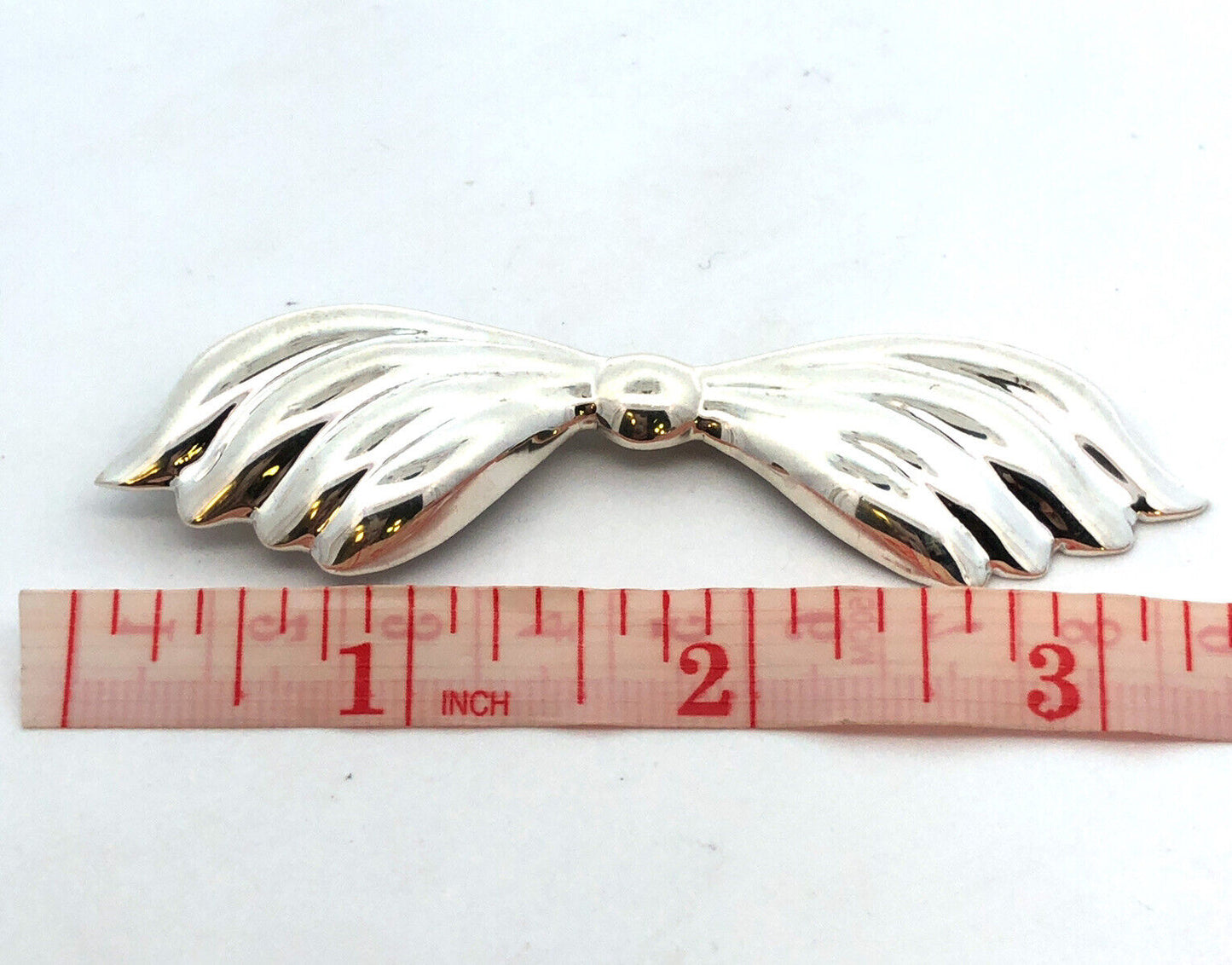 925 Sterling Silver Vintage Taxco TG-89 Mexico Bow Tie Hair Clasp Pin