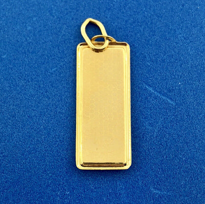 Estate Designer JTS 10K Yellow Gold Painted Mary Madonna Religious Charm Pendant