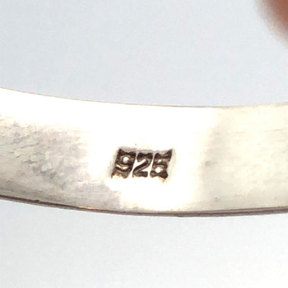 Vintage 925 Sterling Silver Etched Round Childs Hinge Bangle Bracelet