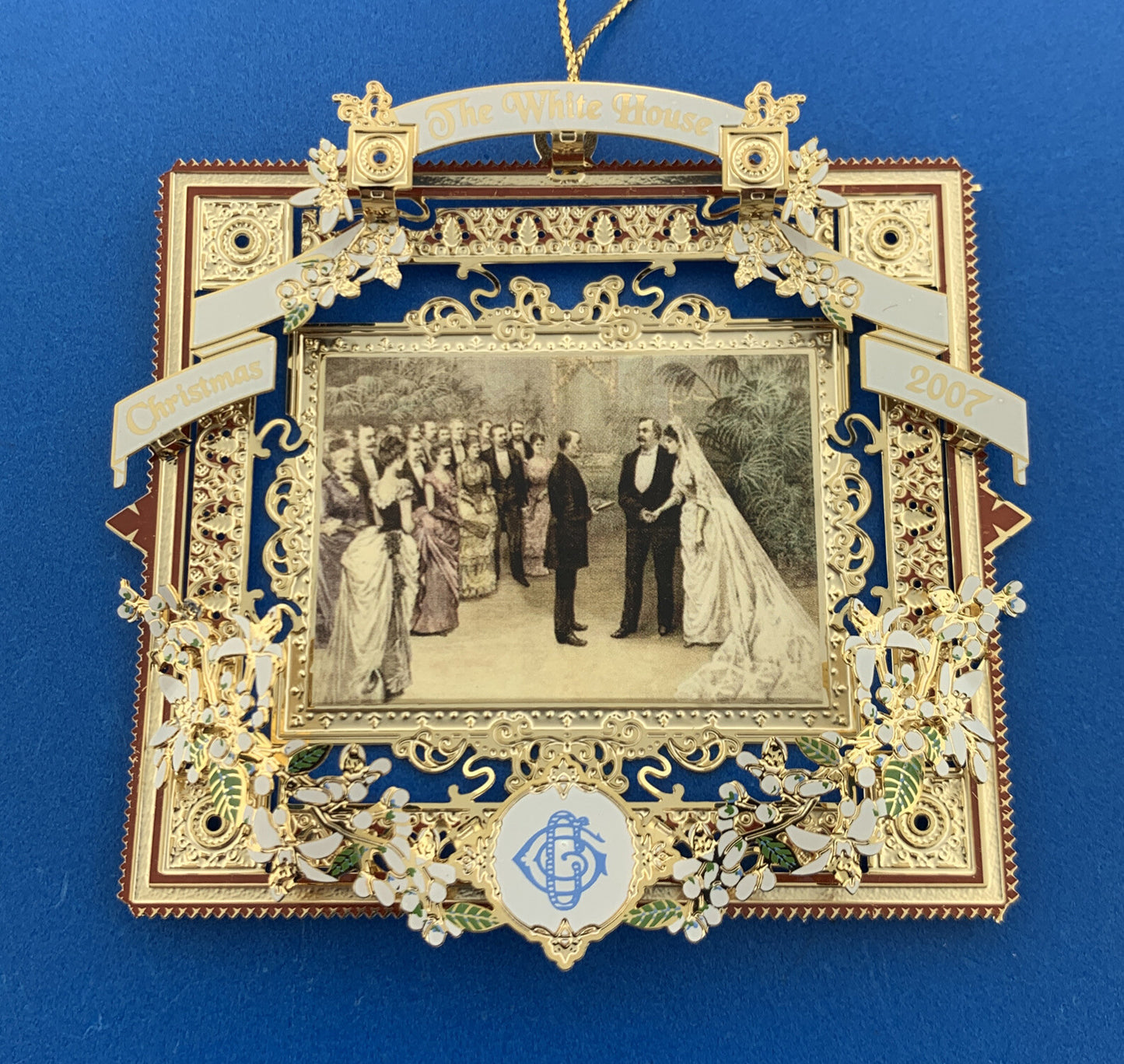 2007 White House Historical Association Grover Cleveland Era Christmas Ornament