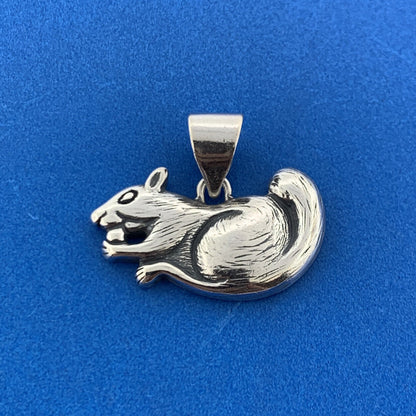 Adorable Designer 925 Sterling Silver Squirrel Acorn Petite Pendant Charm