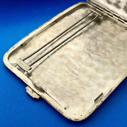 Hill B'ham 925 Sterling Silver Damascene Cigarette Card Money Case Coty Wallet
