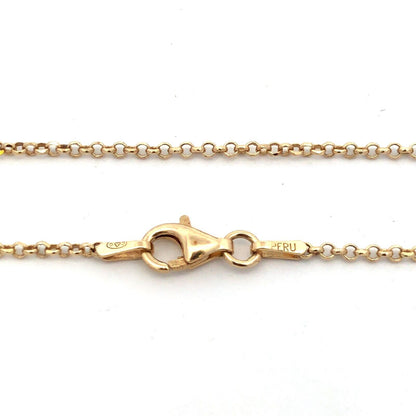 925 Sterling Silver Vermeil Estate Gold Tone Textured Teardrop Pendant Necklace