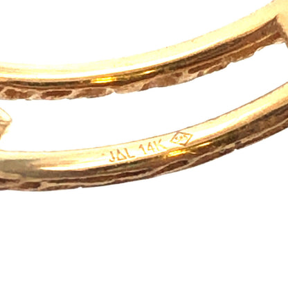 14K Yellow Gold Designer Diamond Wedding Anniversary Cocktail Band Ring
