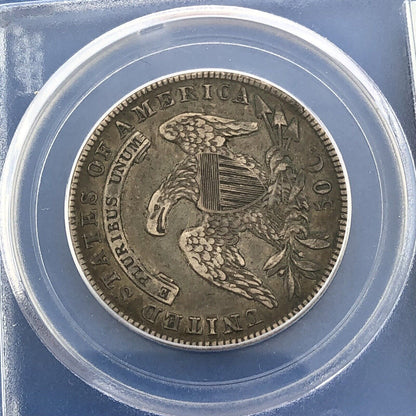 1836 Capped Bust Silver Half Dollar 50c Lettered Edge PCGS XF40 Early US Coin