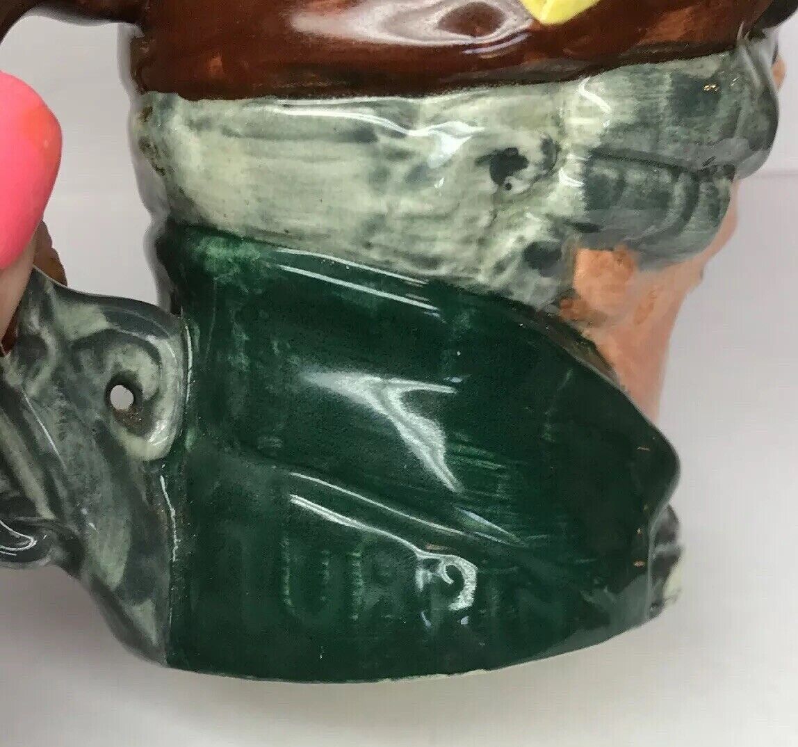 Vintage Royal Doulton Dick Turpin Mask Up Large Character Jug Mug A Mark England