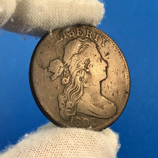 1802 P Draped Bust Copper Large Cent Early US Copper Better Philadelphia Coin F+
