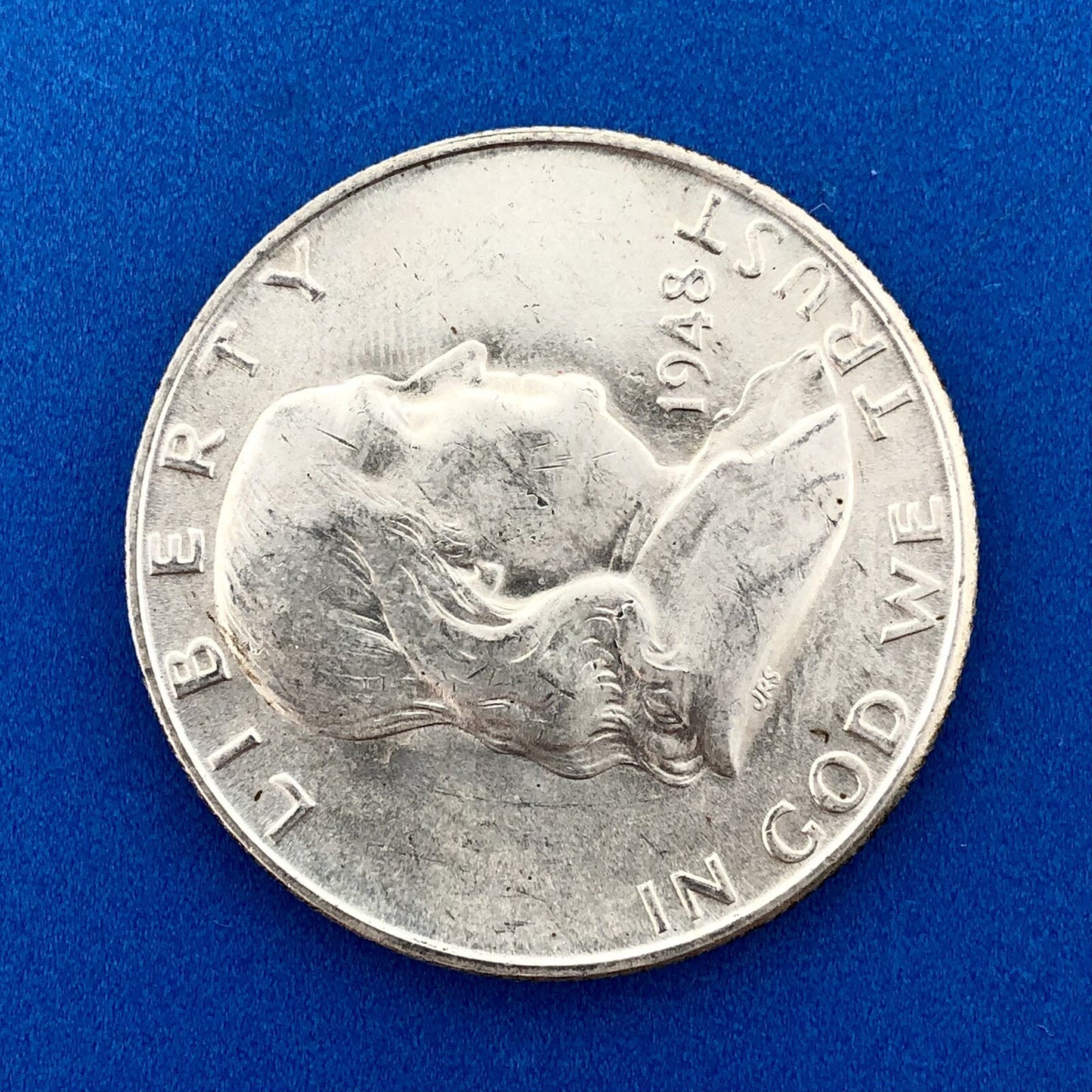 1948 D Franklin Silver Half Dollar Better Key Date Scarce Rare Denver Mint Coin