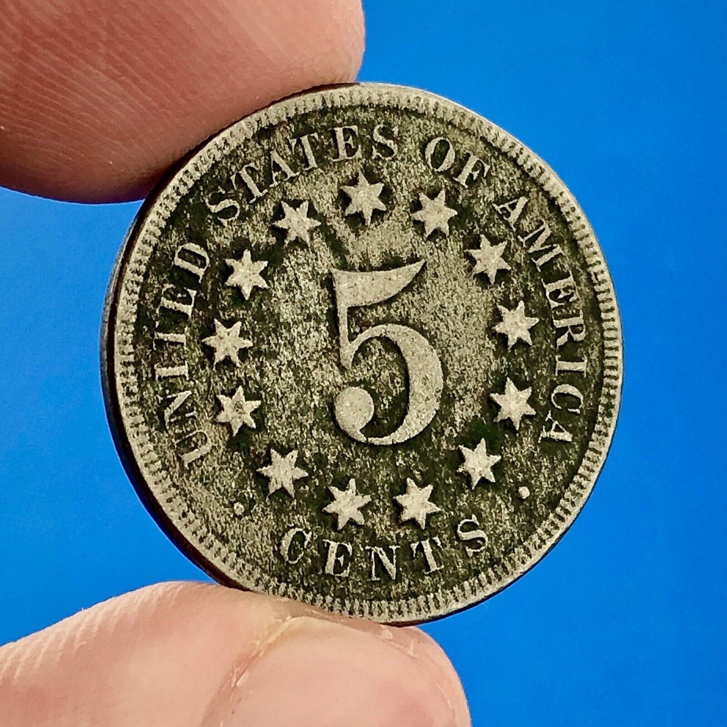 1869 P Shield Nickel Variety 2 Scarce Rare Better Key Philadelphia Mint Coin
