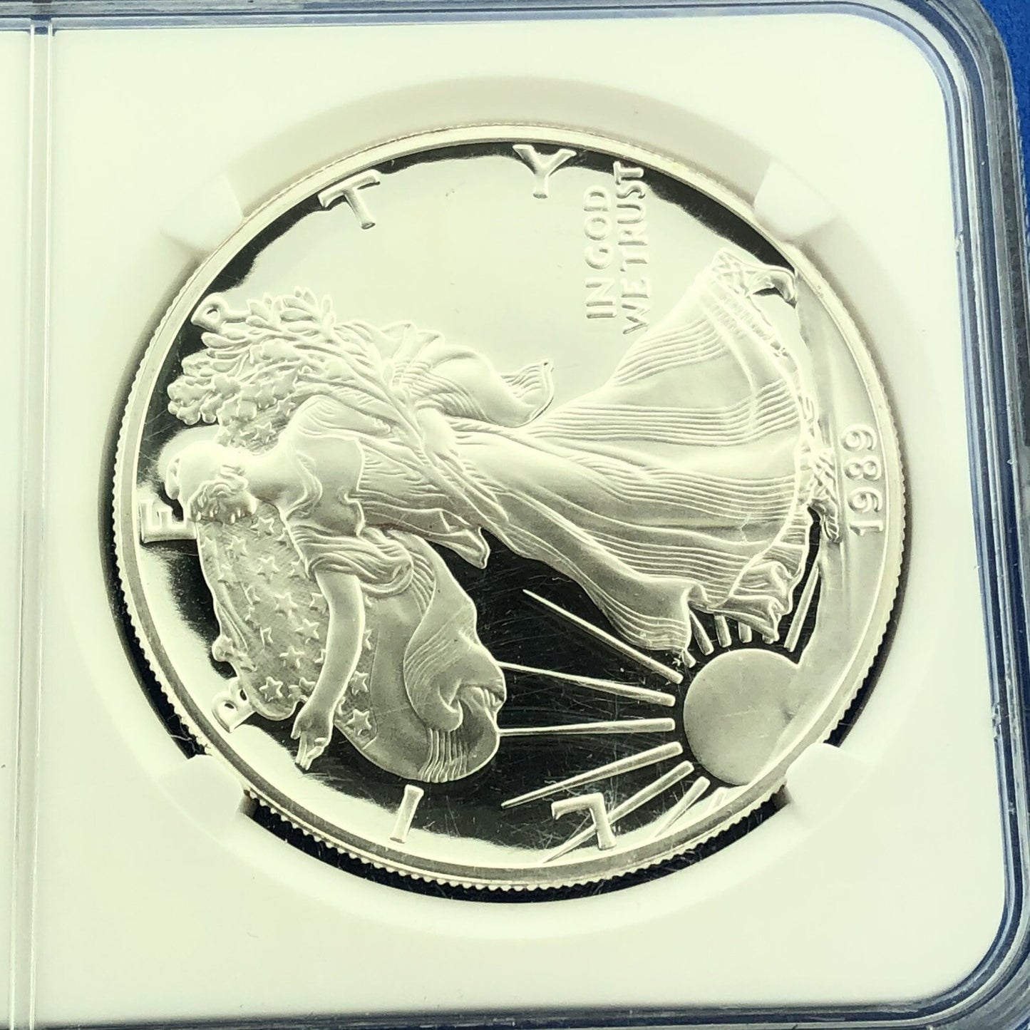 1989 S Proof American Silver Eagle 1 Oz 999 Fine Silver NGC PF69 Ultra Cameo
