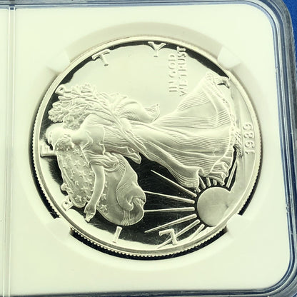 1989 S Proof American Silver Eagle 1 Oz 999 Fine Silver NGC PF69 Ultra Cameo