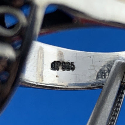 Designer Doug Paulus DP Sterling Silver Lapis Lazuli Statement Cocktail Ring