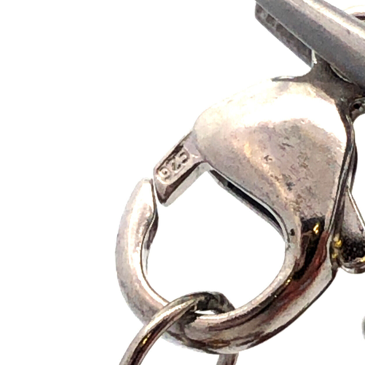 Designer 925 Sterling Silver Bronze Pearl Smoky Topaz Cluster Statement Bracelet