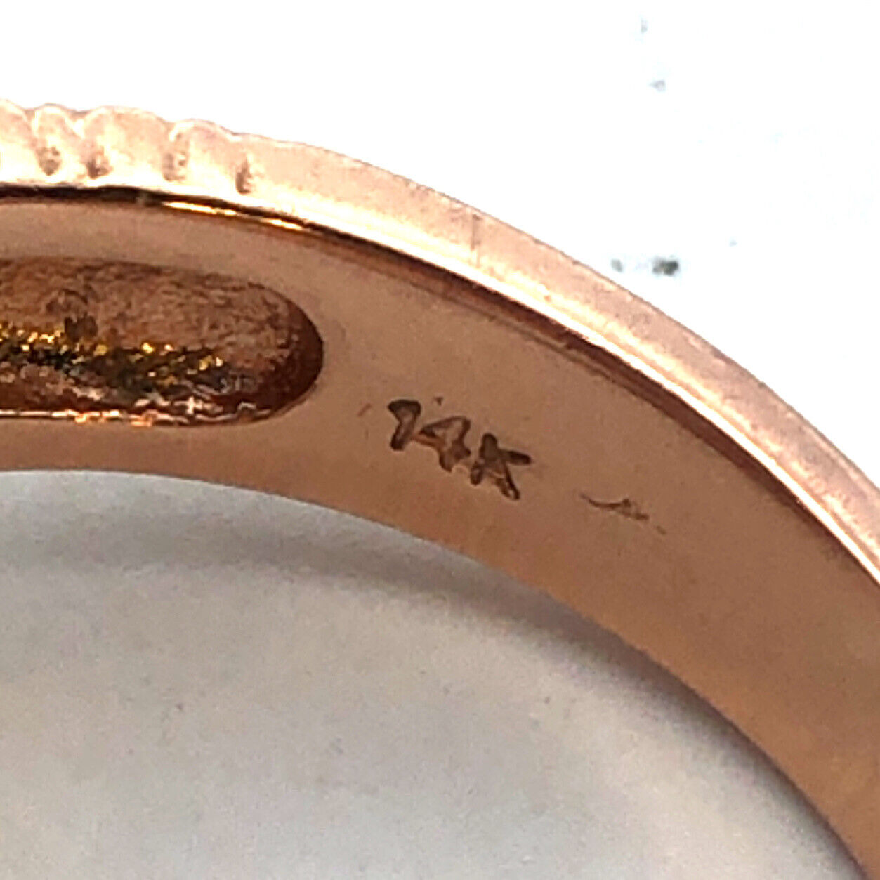 Designer 14K Rose Gold Oval Amethyst Diamond Halo Statement Size 7 Cocktail Ring