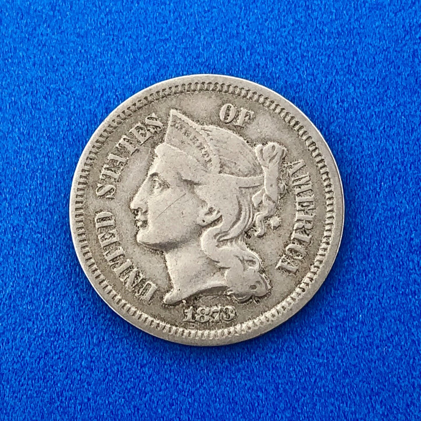 1873 P Nickel Three Cent Piece 3c Better Key Rare Scarce Philadelphia Coin