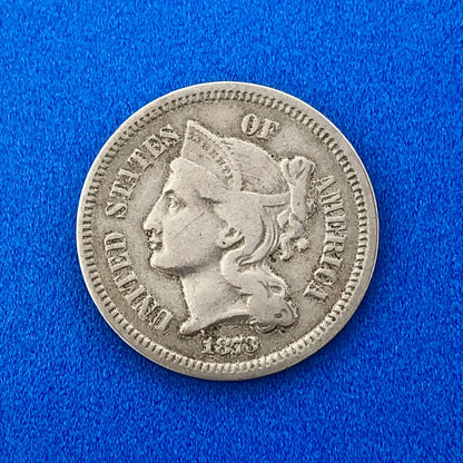 1873 P Nickel Three Cent Piece 3c Better Key Rare Scarce Philadelphia Coin