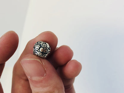 Authentic Pandora Dots And Swirls Sterling Silver 925 Charm 790161 Retired