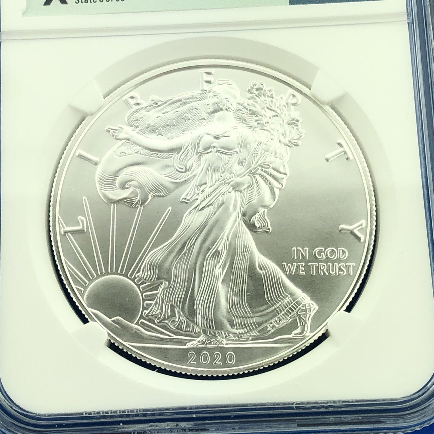 2020 U.S. State Series $1 American Silver Eagle NGC MS70 New Mexico 1 Oz w/COA
