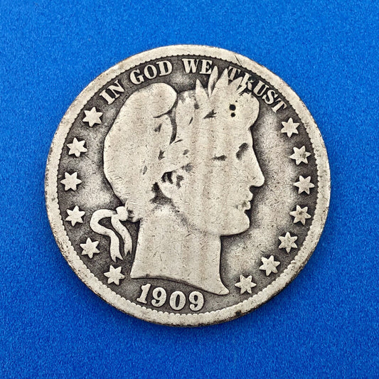 1909 O Silver Barber Half Dollar Better Key Date New Orleans Coin Rare Scarce