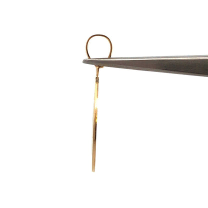 Designer NGI 14K Yellow Gold Enamel God Bless America USA Flag Round Pendant