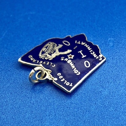 Sterling Silver State Charm - Ohio