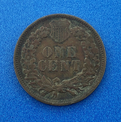 1896 Indian Head One Cent Penny Type 3 Bronze Better Key Philadelphia Coin
