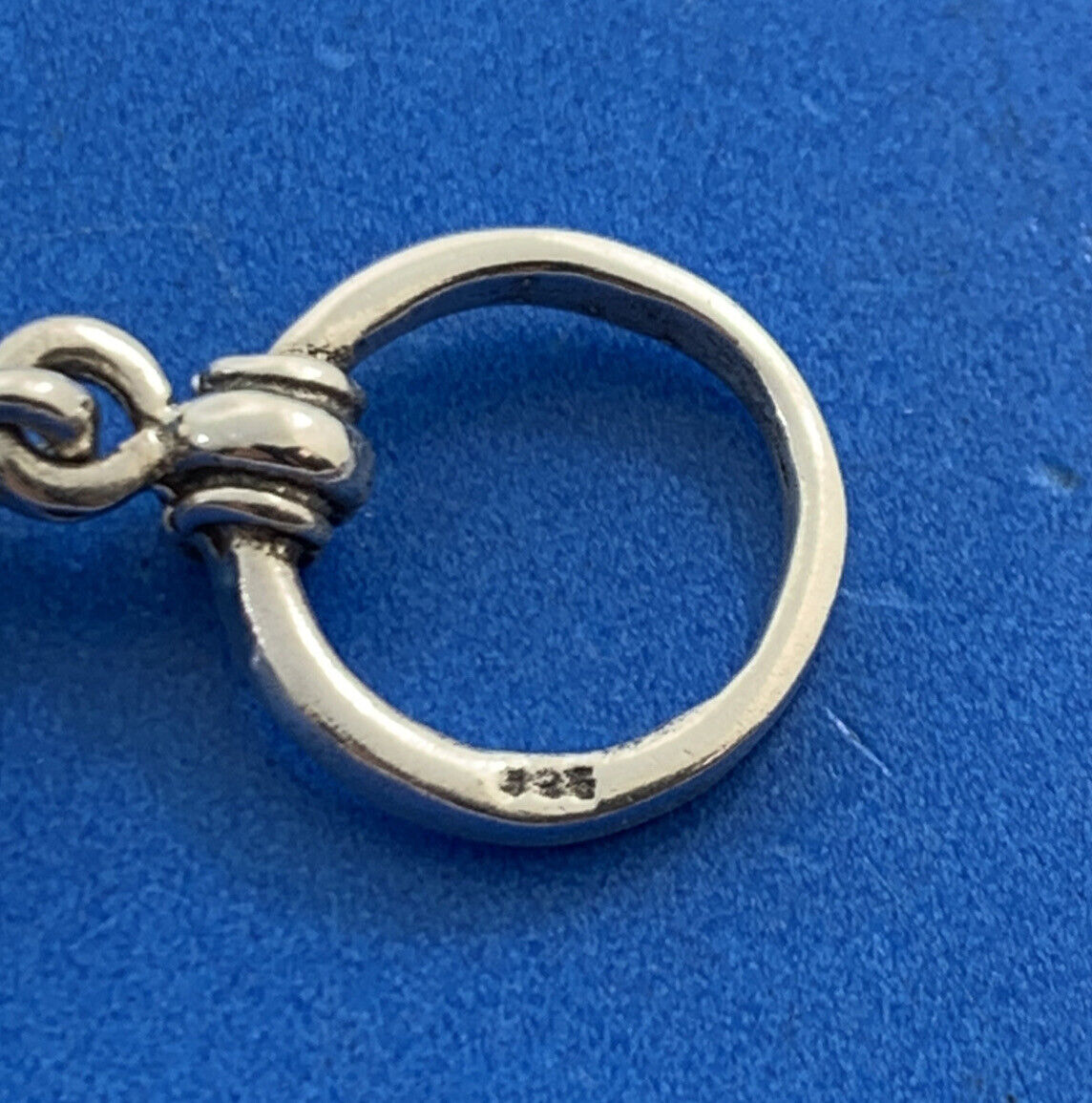 Vintage 925 Sterling Silver Rabbit In A Basket Peter Cottontail Toggle Bracelet