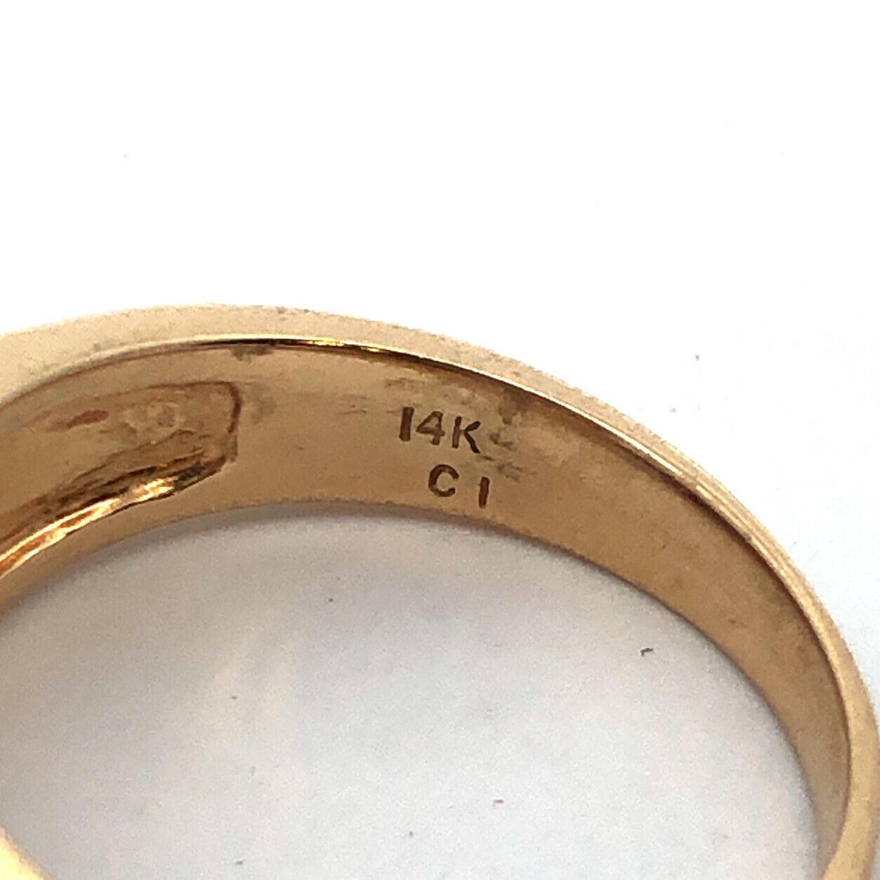 Designer 14K Yellow Gold Emerald Cut Garnet Round Diamond Accent Cocktail Ring