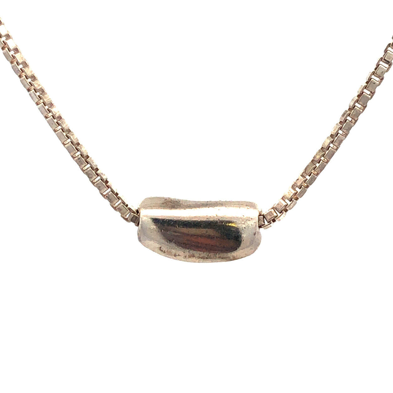 Mignon Faget 925 Sterling Silver Louisiana Collection Red Bean Pendant Necklace