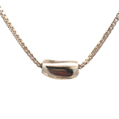 Mignon Faget 925 Sterling Silver Louisiana Collection Red Bean Pendant Necklace