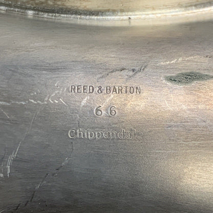 Reed Barton Silverplate Chippendale 66 Three Part Relish Serving Holloware Dish