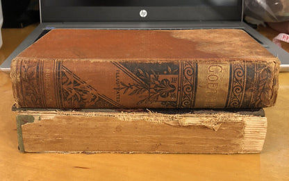Antique 1874 Poems Of Goethe & A Collection Of Familiar Quotes Lot Of 2 Books