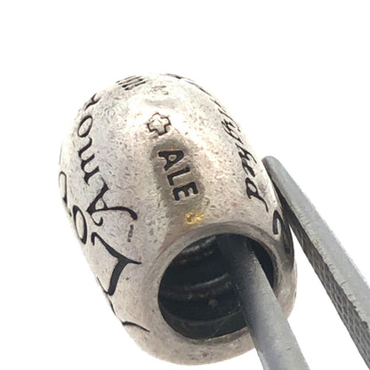 Retired PANDORA 925 Sterling Silver Language of Love Amore Heart Charm 791111