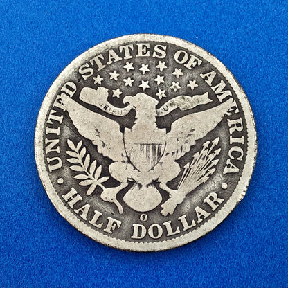 1909 O Silver Barber Half Dollar Better Key Date New Orleans Coin Rare Scarce