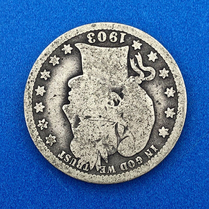 1903 O Silver Barber Quarter Better Key Date New Orleans Coin Rare Scarce