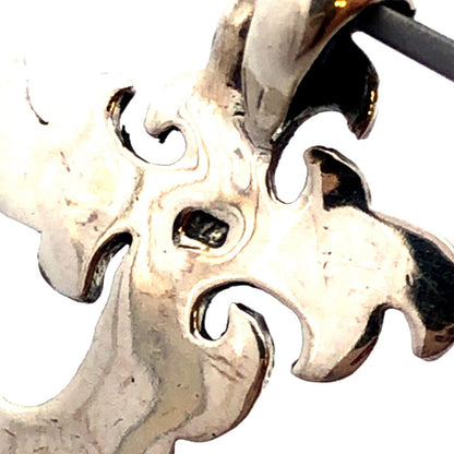 925 Sterling Silver Gothic Swirl Cross Pendant