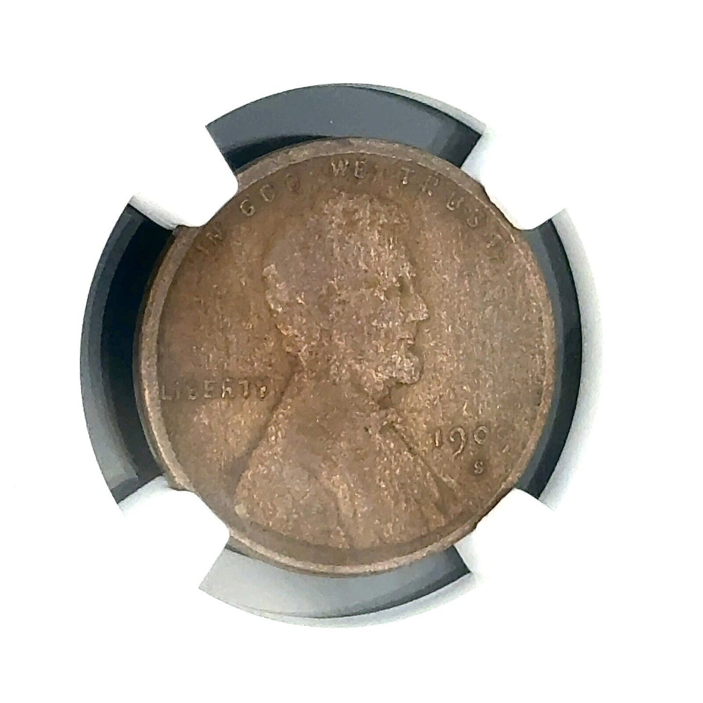 1909 S VDB Lincoln One Cent NGC F15 BN Better Key San Francisco Coin