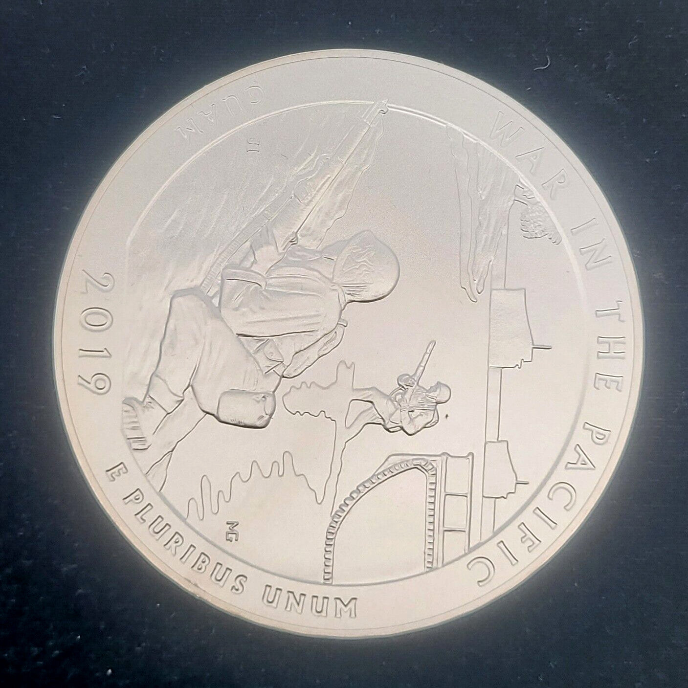 2019 P 5oz 999 Silver America the Beautiful War in the Pacific Uncirculated Coin